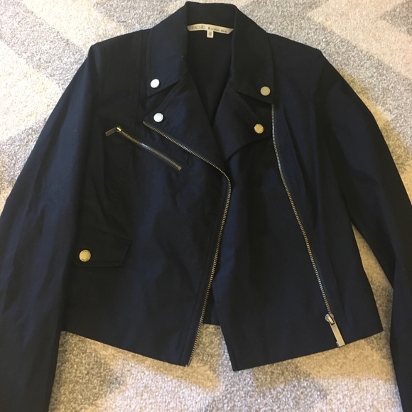NEW RACHEL Rachel Roy Black Moto Jacket - Picture 3 of 5